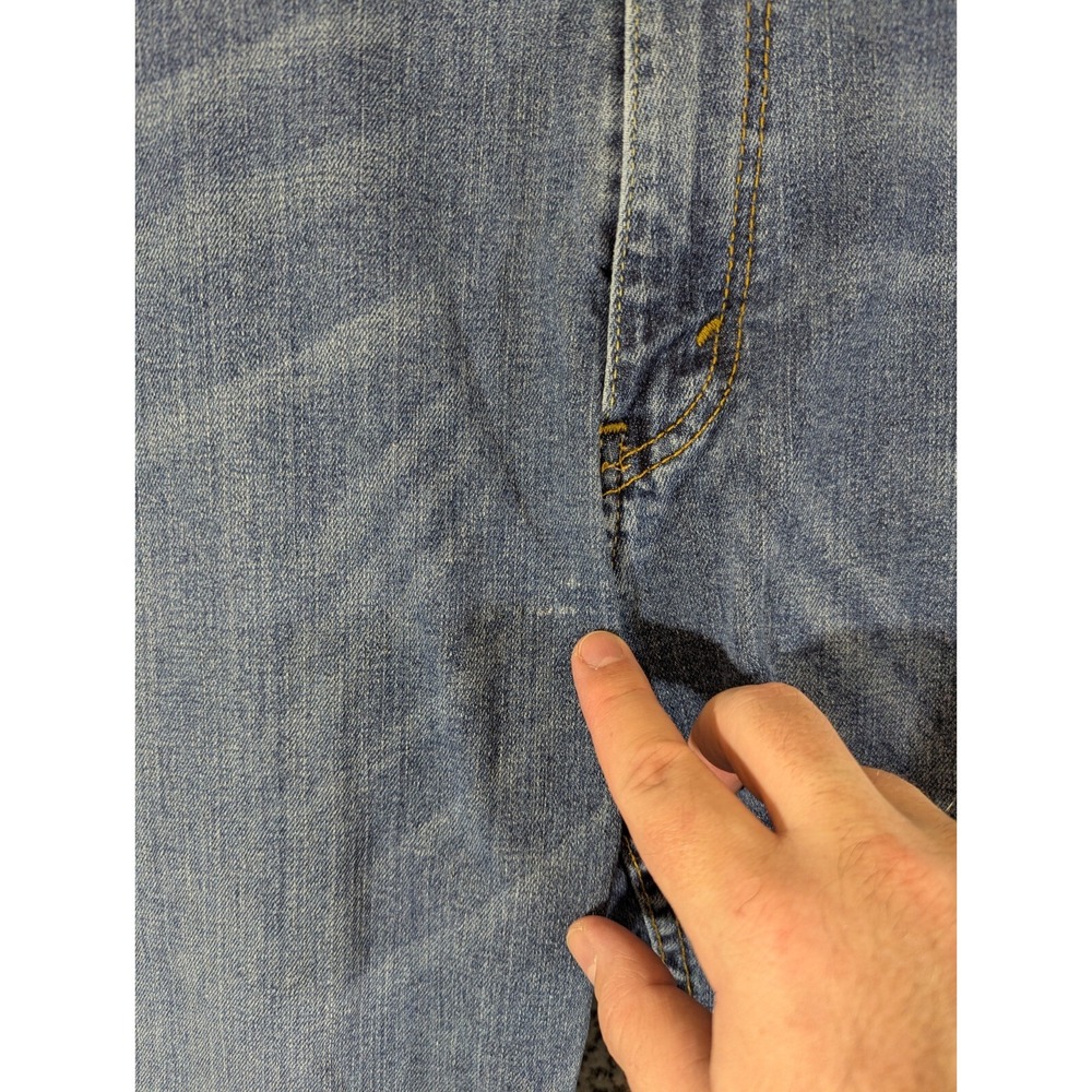 Levis 559 Men's Jeans Size 42x28 (Tag 44x30) Blue Distressed Worn Denim - Picture 6 of 12